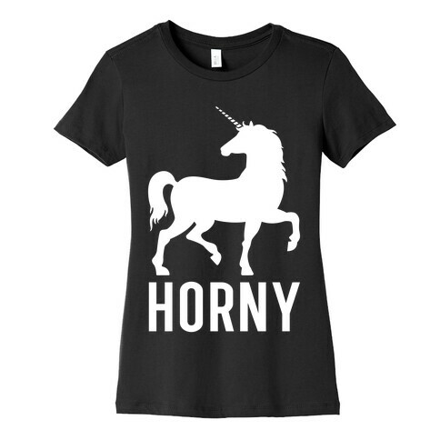 Horny Unicorn Womens T-Shirt