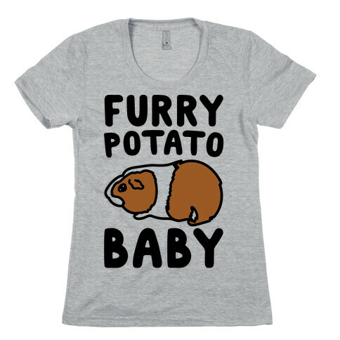 Furry Potato Baby Guinea Pig Parody Womens T-Shirt