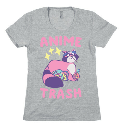 Anime Trash - Raccoon Womens T-Shirt