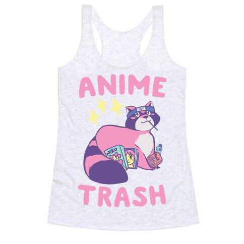 Anime Trash - Raccoon Racerback Tank Top