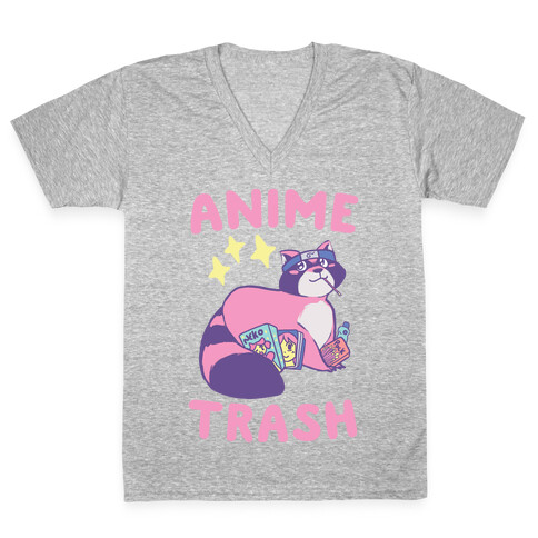 Anime Trash V-Neck Tee Shirt