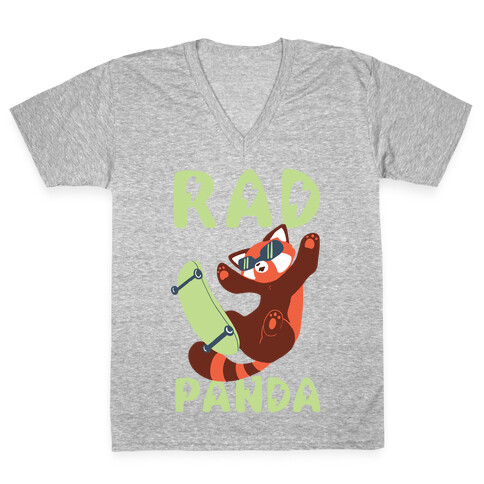 Rad Panda - Red Panda V-Neck Tee Shirt