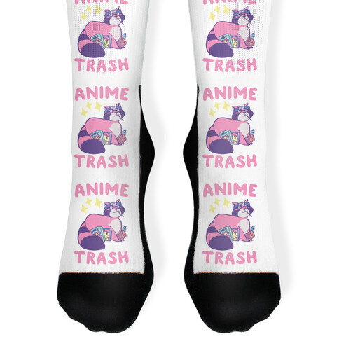 Anime Trash - Raccoon Sock