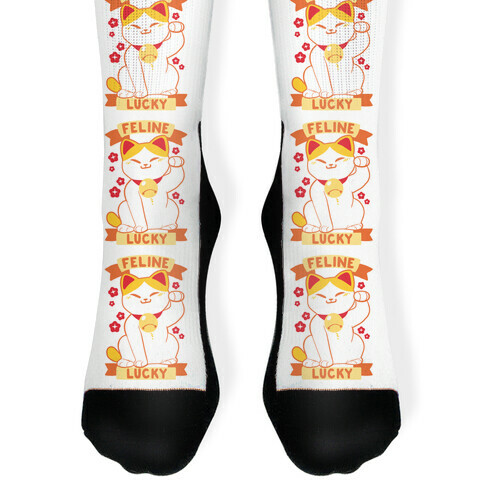 Feline Lucky - Maneki Neko Sock