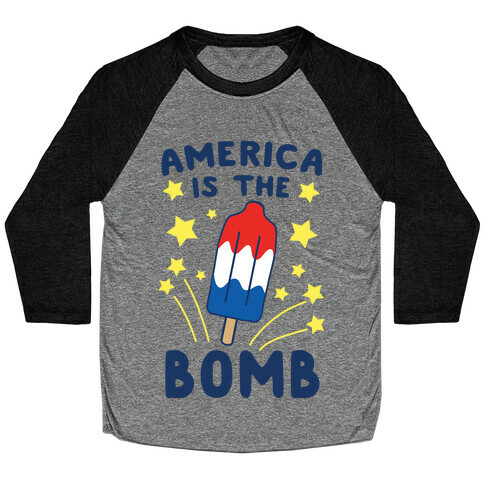 America is the Bomb - Pop Baseball Tee