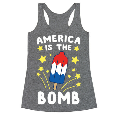 America is the Bomb - Pop Racerback Tank Top