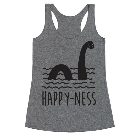 Happy-Ness Loch Ness Monster Racerback Tank Top