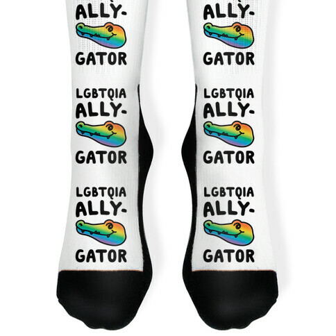 LGBTQIA Ally-Gator  Sock