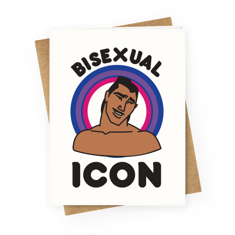 Bisexual Icon Greeting Card