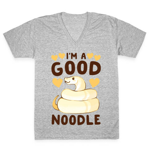 I'm a Good Noodle  V-Neck Tee Shirt