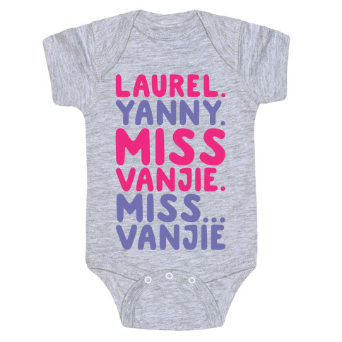 Laurel Yanny Miss Vanjie Parody Baby One-Piece