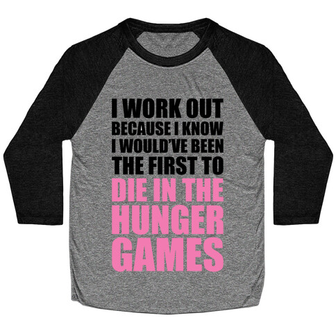 Hunger Games Workout Baseball Tee