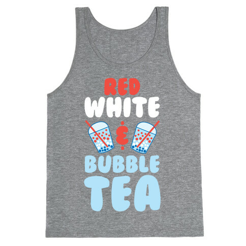 Red, White & Bubble Tea Tank Top