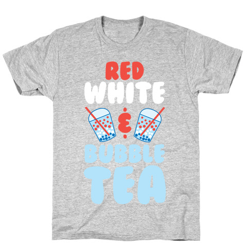 Red, White & Bubble Tea T-Shirt