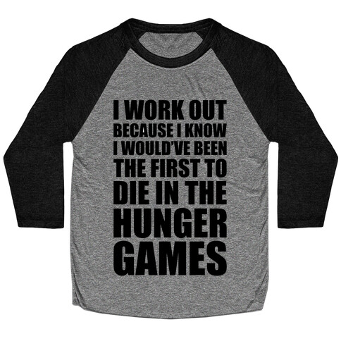 Hunger Games Workout Baseball Tee