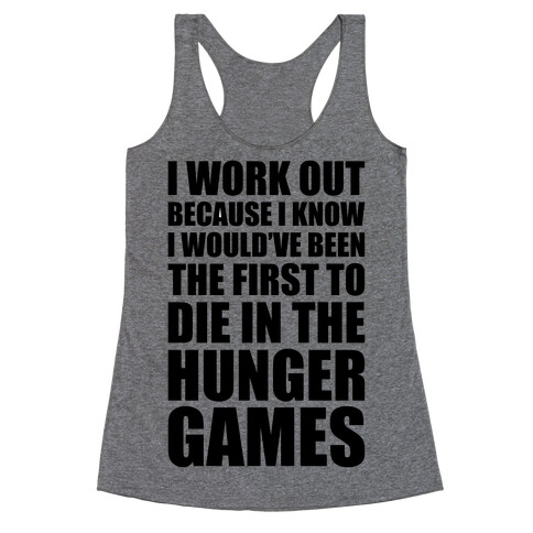 Hunger Games Workout Racerback Tank Top