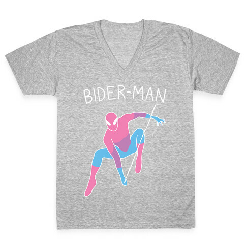 Bider-Man Parody V-Neck Tee Shirt