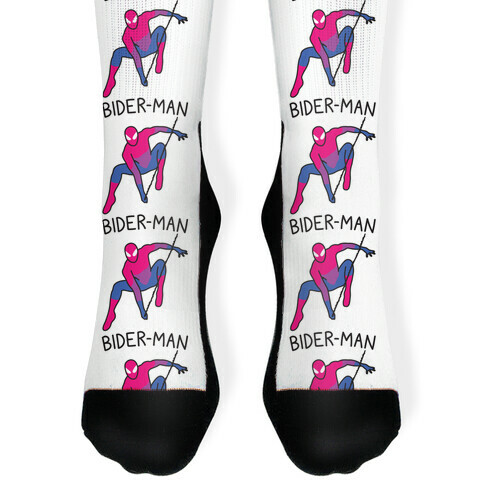 Bider-Man Parody Sock