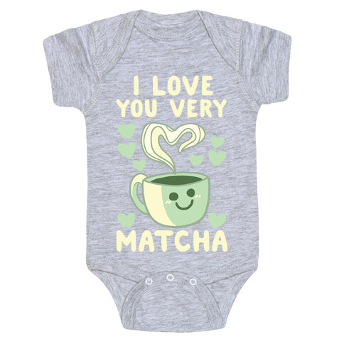 I Love You Very Matcha Baby One-Piece