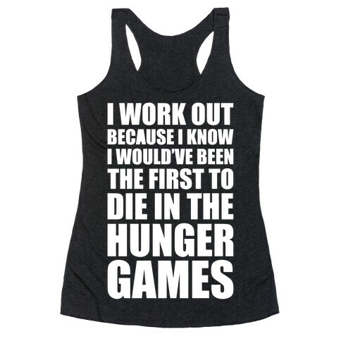 Hunger Games Workout Racerback Tank Top