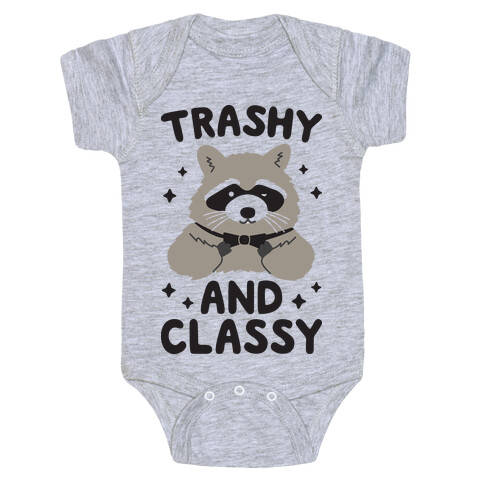 Trashy And Classy Raccoon Baby One-Piece