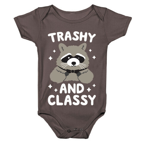 Trashy And Classy Raccoon Baby One-Piece