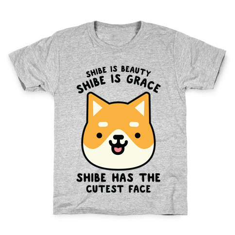 Shibe is Beauty Shibe is Grace Kids T-Shirt