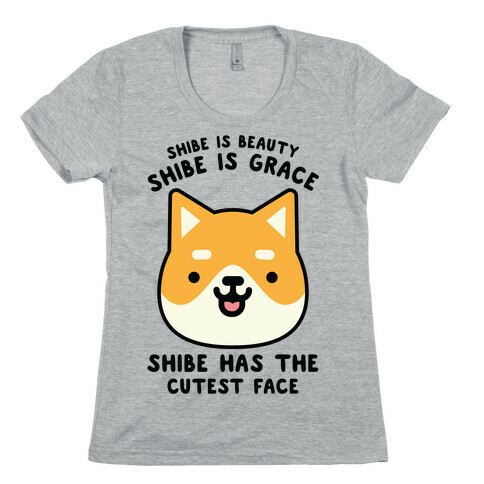 Shibe is Beauty Shibe is Grace Womens T-Shirt