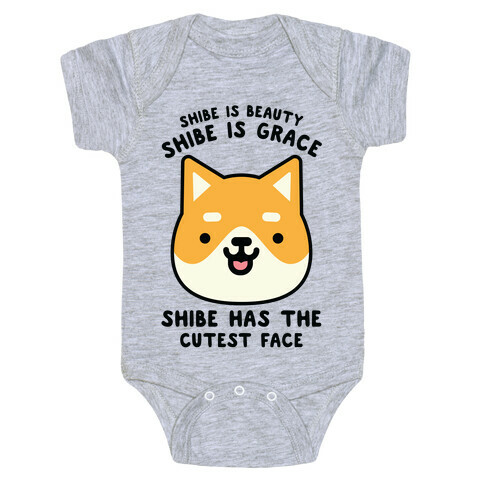 Shibe is Beauty Shibe is Grace Baby One-Piece