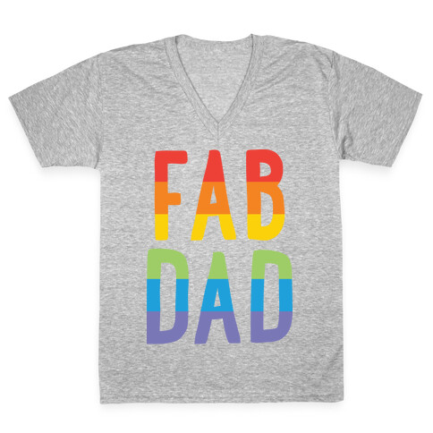 Fab Dad V-Neck Tee Shirt