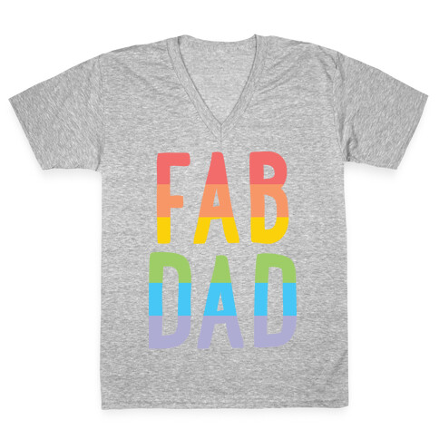 Fab Dad V-Neck Tee Shirt