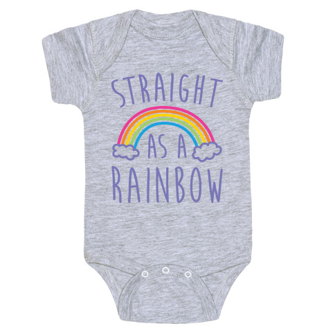 Straight As A Rainbow Baby One-Piece