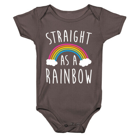 Straight As A Rainbow Baby One-Piece