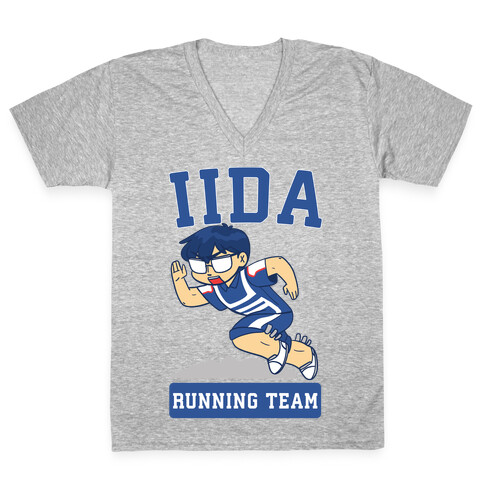 Tenya Iida Running Team V-Neck Tee Shirt