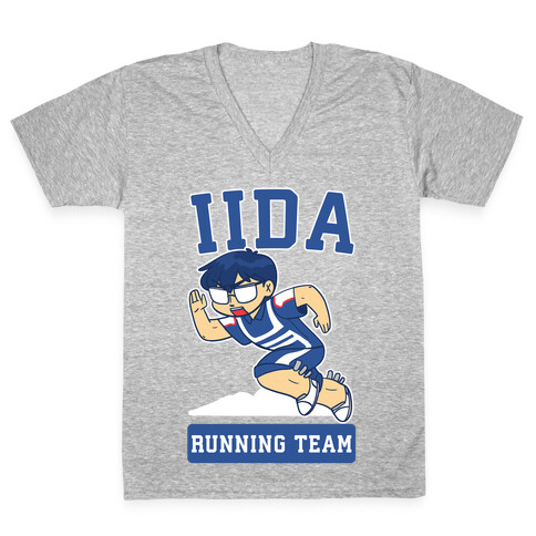 Tenya Iida Running Team V-Neck Tee Shirt