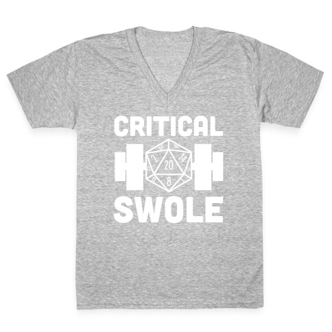Critical Swole  V-Neck Tee Shirt