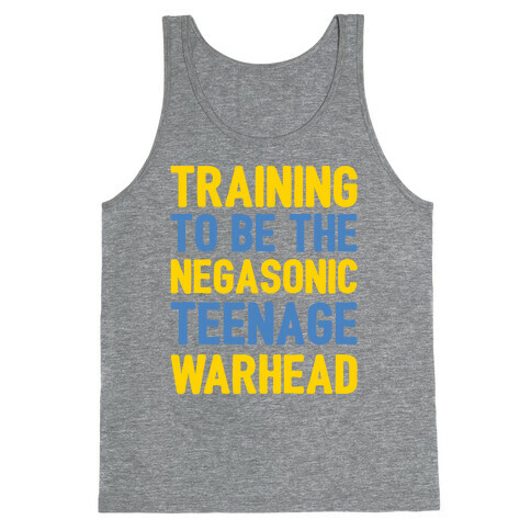 Training To Be The Negasonic Teenage Warhead White Print  Tank Top