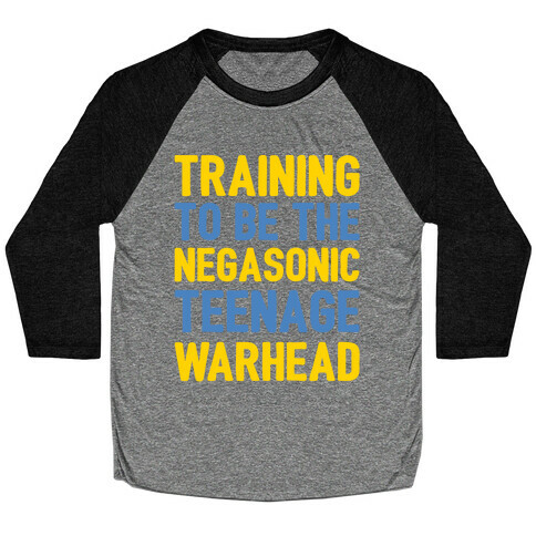 Training To Be The Negasonic Teenage Warhead White Print  Baseball Tee