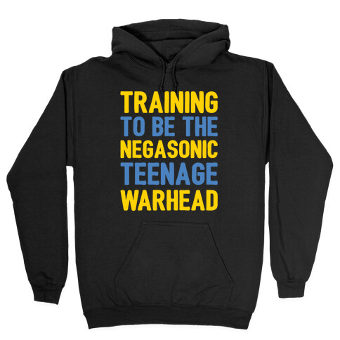 Training To Be The Negasonic Teenage Warhead White Print  Hooded Sweatshirt