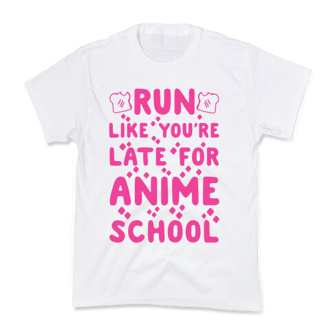 Run Like You're Late for Anime School Kids T-Shirt