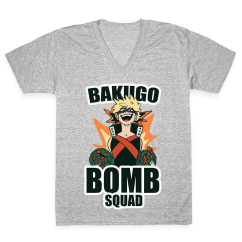 Bakugo Bomb Squad V-Neck Tee Shirt