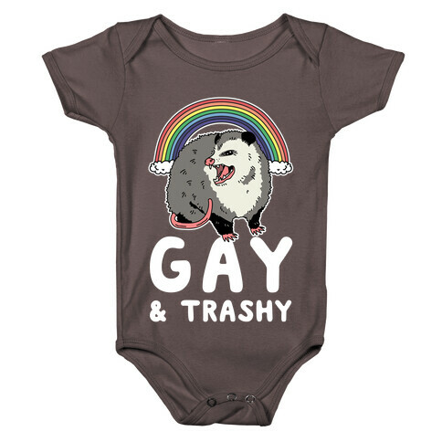 Gay and Trashy Possum Baby One-Piece