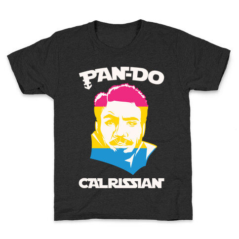 Pan-do Calrissian Parody White Print Kids T-Shirt