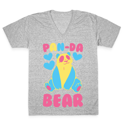 Pan-Da Bear V-Neck Tee Shirt