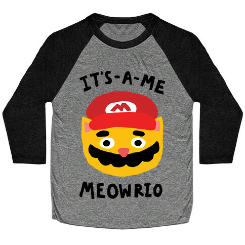 It's A Me Meowrio Baseball Tee
