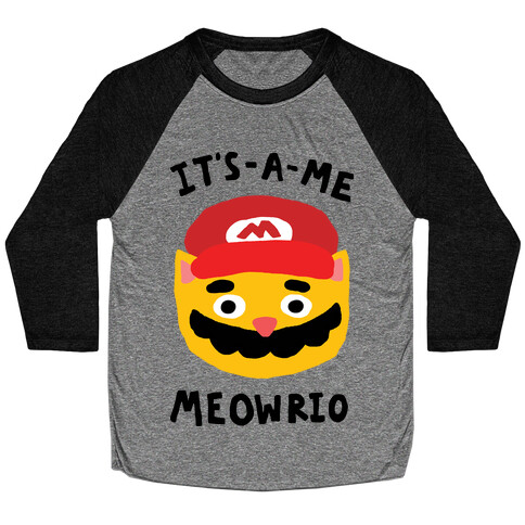 It's A Me Meowrio Baseball Tee