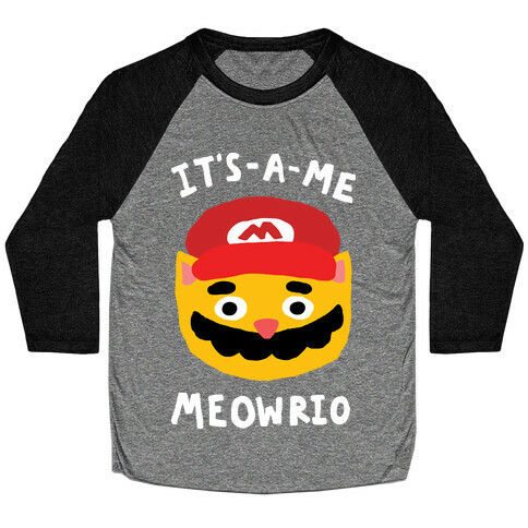 It's A Me Meowrio Baseball Tee