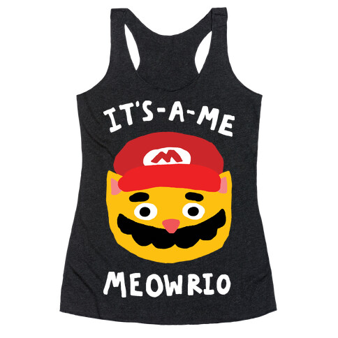 It's A Me Meowrio Racerback Tank Top