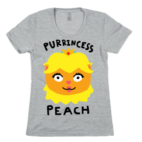 Purrincess Peach Womens T-Shirt