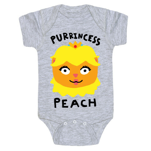 Purrincess Peach Baby One-Piece